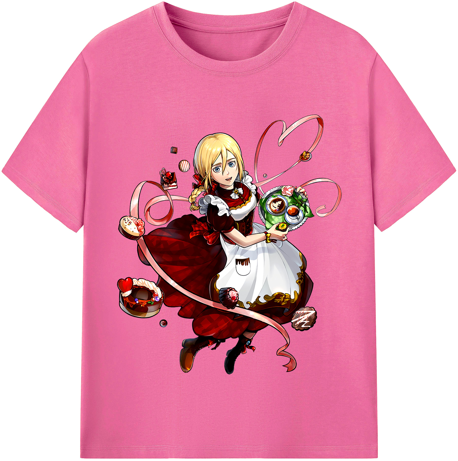 （画像用） 進撃の巨人 クリスタ·レンズ Attack on Titan Christa Lenz レディースカジュアルプリントTシャツ（綿100％）